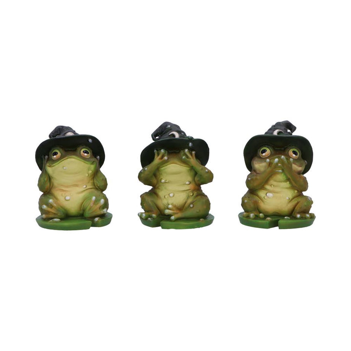 Three Wise Wizard Toad Figurines Toads 10.3cm 1