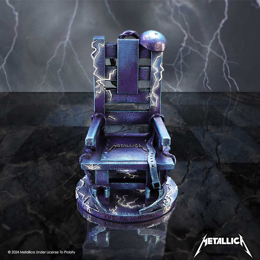 Metallica Ride the Lightning Blue Chair Ornament 15cm Officially Licensed 8