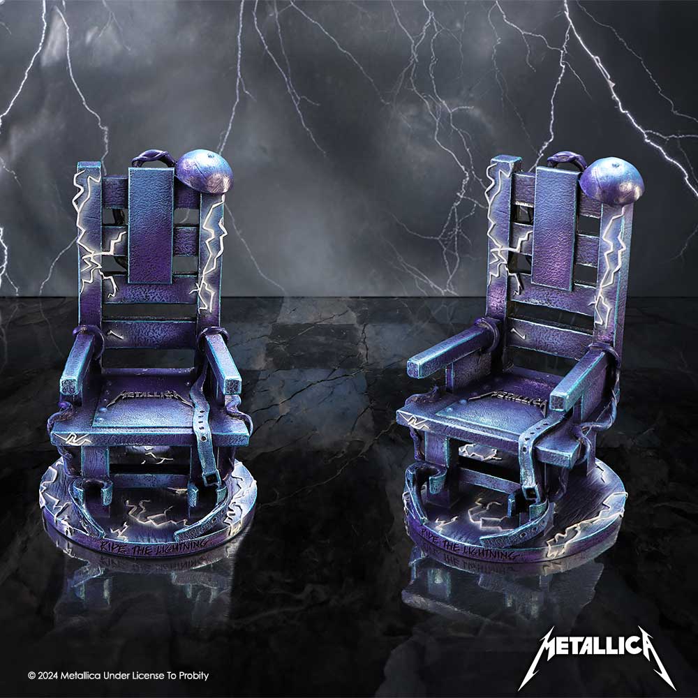 Metallica Ride the Lightning Blue Chair Ornament 15cm Officially Licensed 9