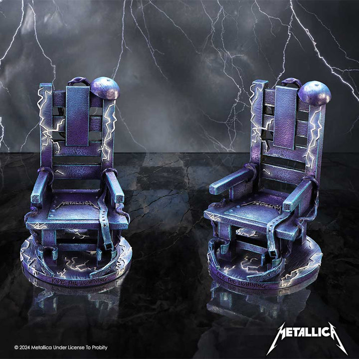 Metallica Ride the Lightning Blue Chair Ornament 15cm Officially Licensed 9