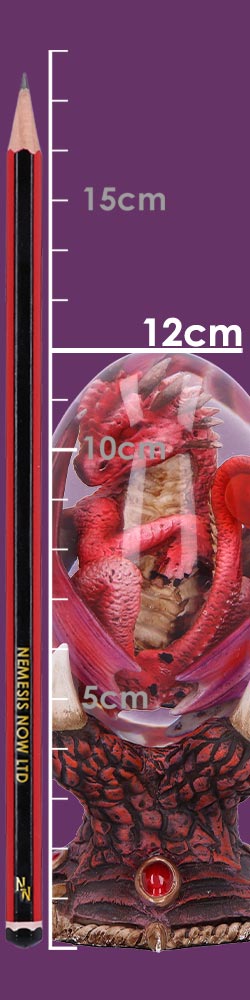 Elemental Dragonlings Fire Dragon in Clear Egg 12cm 8