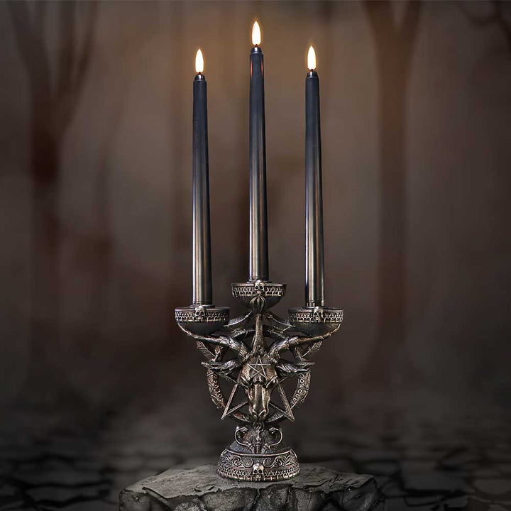 Baphomets Radiance Candelabra with LED Candles 46cm 7