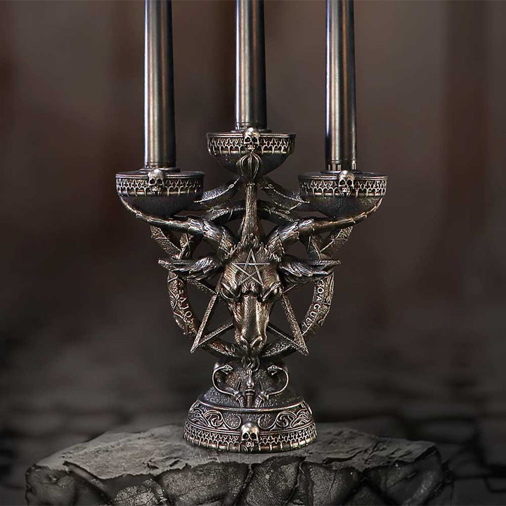 Baphomets Radiance Candelabra with LED Candles 46cm 8