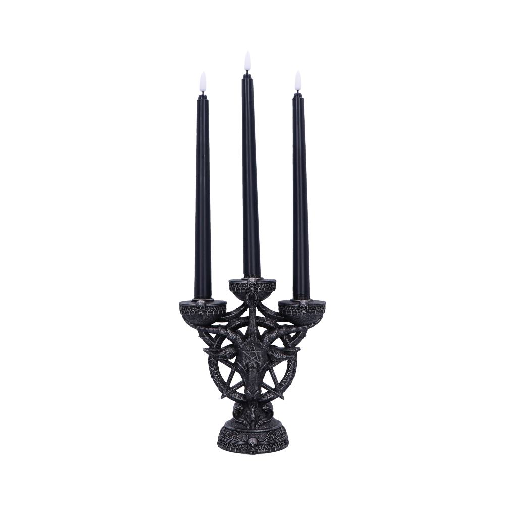 Baphomets Radiance Candelabra with LED Candles 46cm