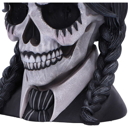 Dark Glare Gothic School Girl Skull 16cm Resin Statue 3