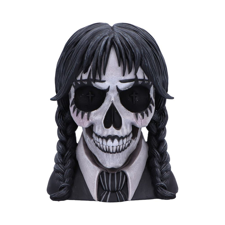 Dark Glare Gothic School Girl Skull 16cm Resin Statue 7