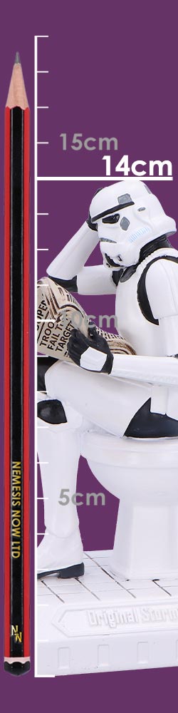 Original Stormtrooper Pooper Trooper on a Toilet Figurine 14cm 9