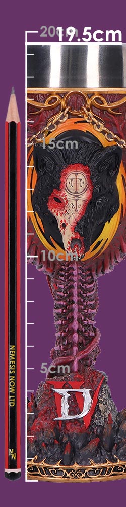 Diablo IV Mephisto The Lord of Hatred Inspired Goblet 19.5cm Drinking Mug 9