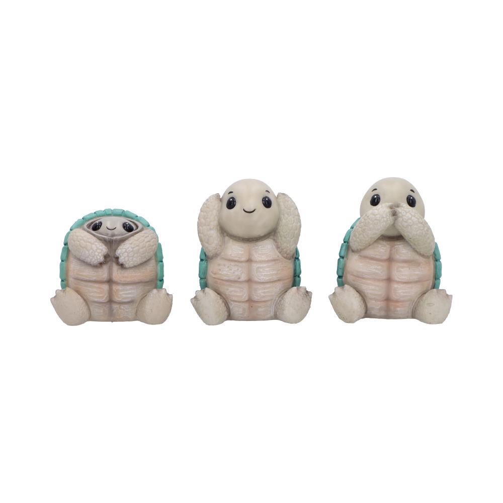 Three Wise Tortoises Figurines 8cm 1