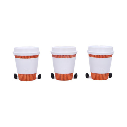 Three Wise Coffee Cups Figurines 7cm 3