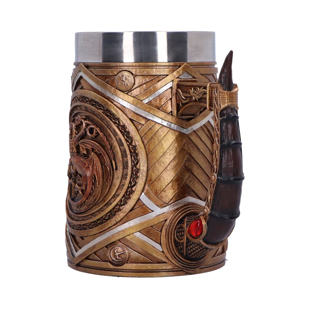 House of the Dragon Targaryen Crown and Dagger Tankard 16cm Drinking Mug 2