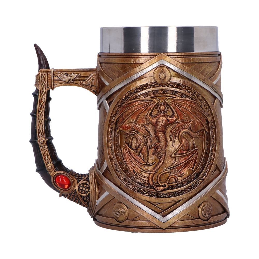 House of the Dragon Targaryen Crown and Dagger Tankard 16cm Drinking Mug 3
