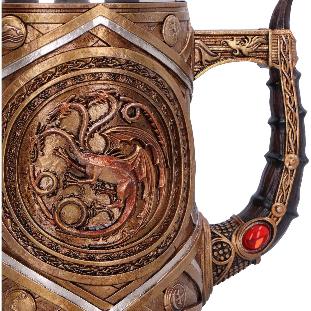 House of the Dragon Targaryen Crown and Dagger Tankard 16cm Drinking Mug 5