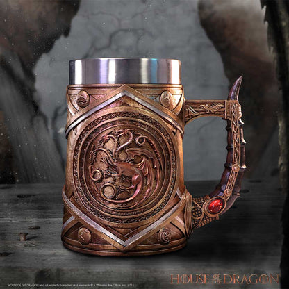 House of the Dragon Targaryen Crown and Dagger Tankard 16cm Drinking Mug 7