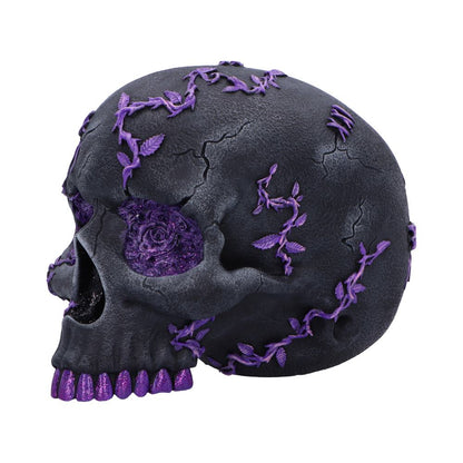 Rose Geode Skull 19cm Resin Statue 4