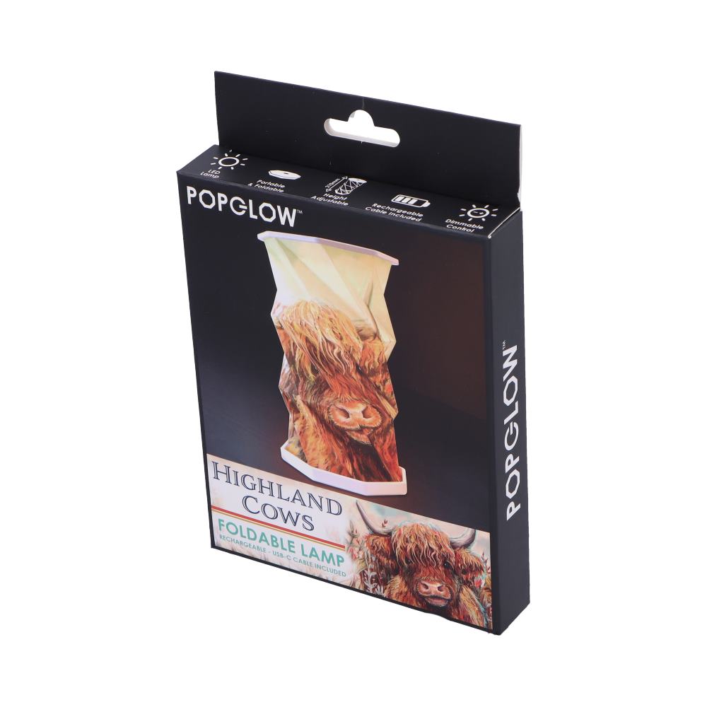 Highland Cow Foldable Lamp 21cm 10