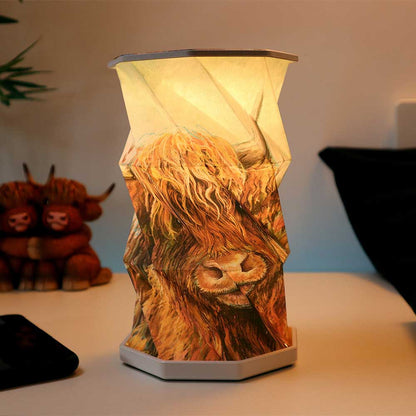 Highland Cow Foldable Lamp 21cm 7