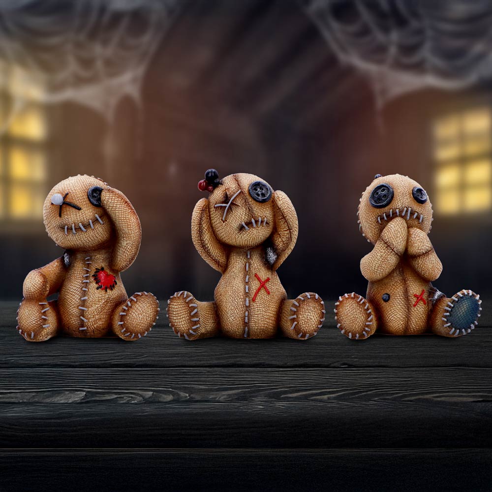 Three Wise Voodoo Dolls 8cm 8