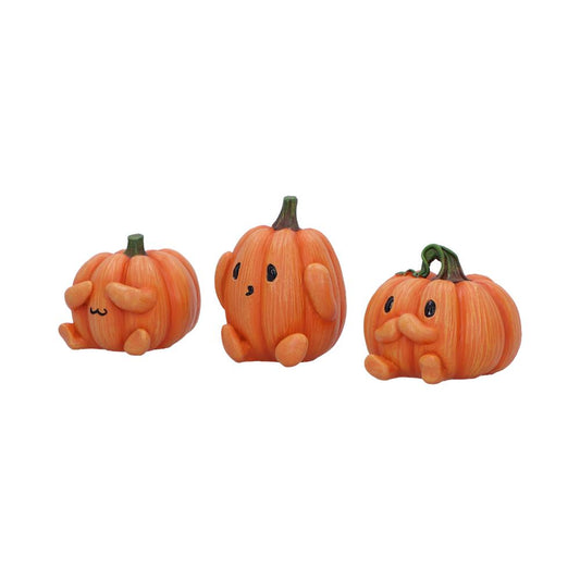 Three Wise Pumpkins 8cm Resin Figures 2