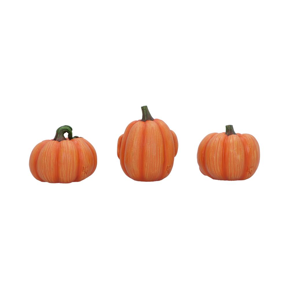 Three Wise Pumpkins 8cm Resin Figures 3
