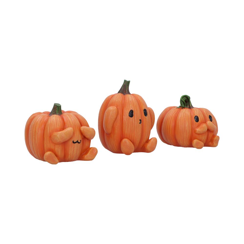Three Wise Pumpkins 8cm Resin Figures 4