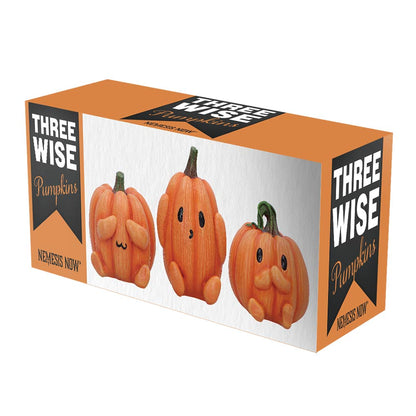 Three Wise Pumpkins 8cm Resin Figures 7