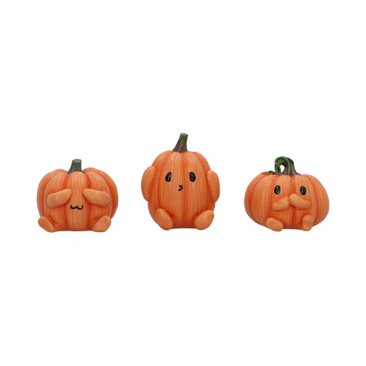 Three Wise Pumpkins 8cm Resin Figures 1