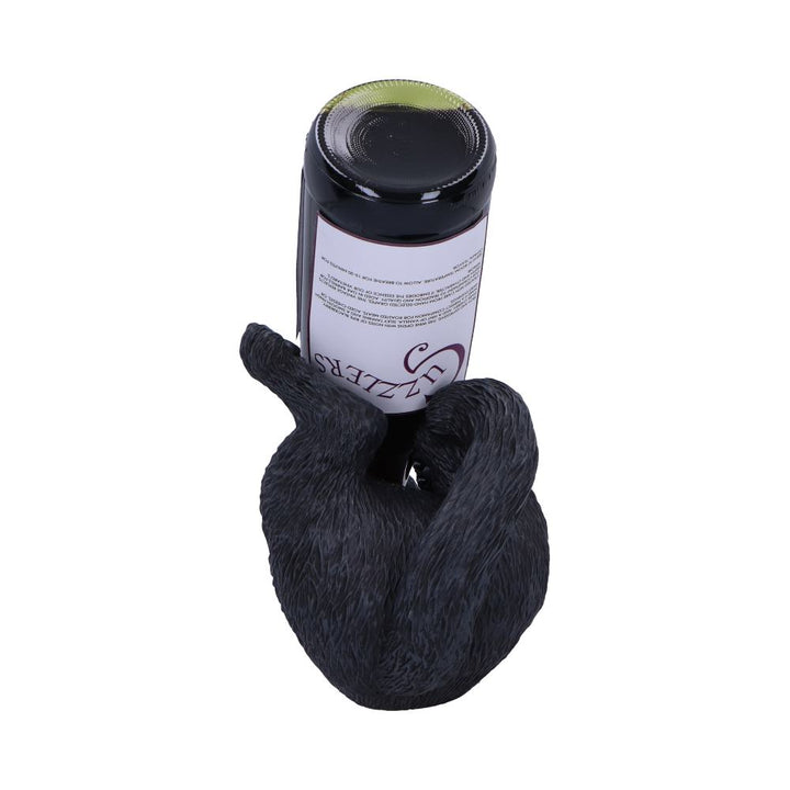 Black Cat Guzzler 24cm Wine Bottle Holder 3
