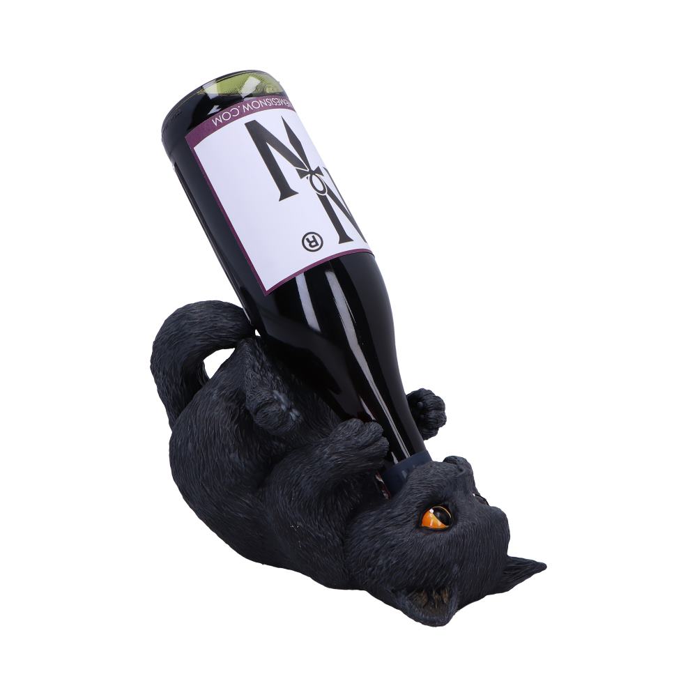 Black Cat Guzzler 24cm Wine Bottle Holder 4