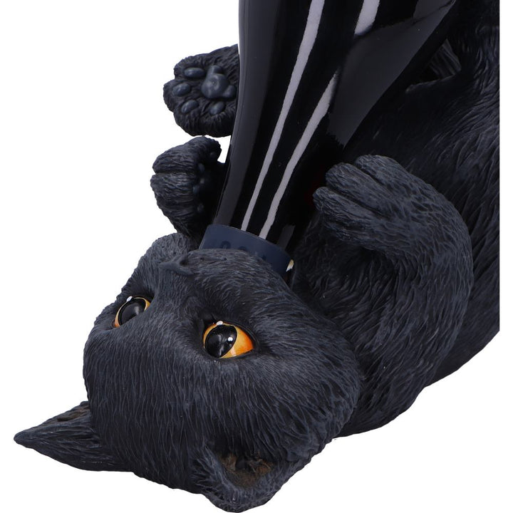 Black Cat Guzzler 24cm Wine Bottle Holder 5