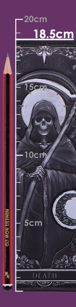 Skeleton Tarot Embossed Purse 18.5cm 8