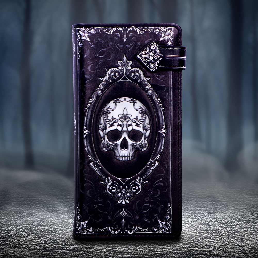 Baroque Skull Embossed Purse 18.5cm 7