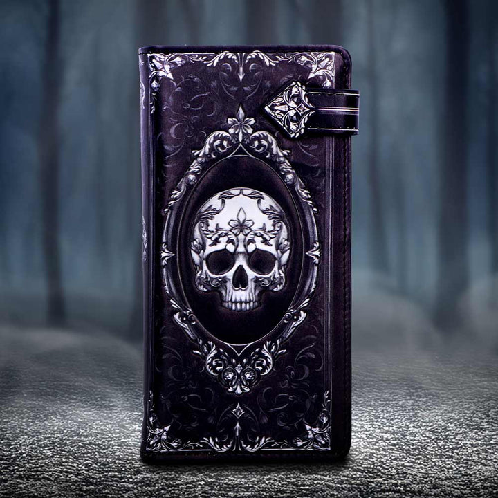 Baroque Skull Embossed Purse 18.5cm 7