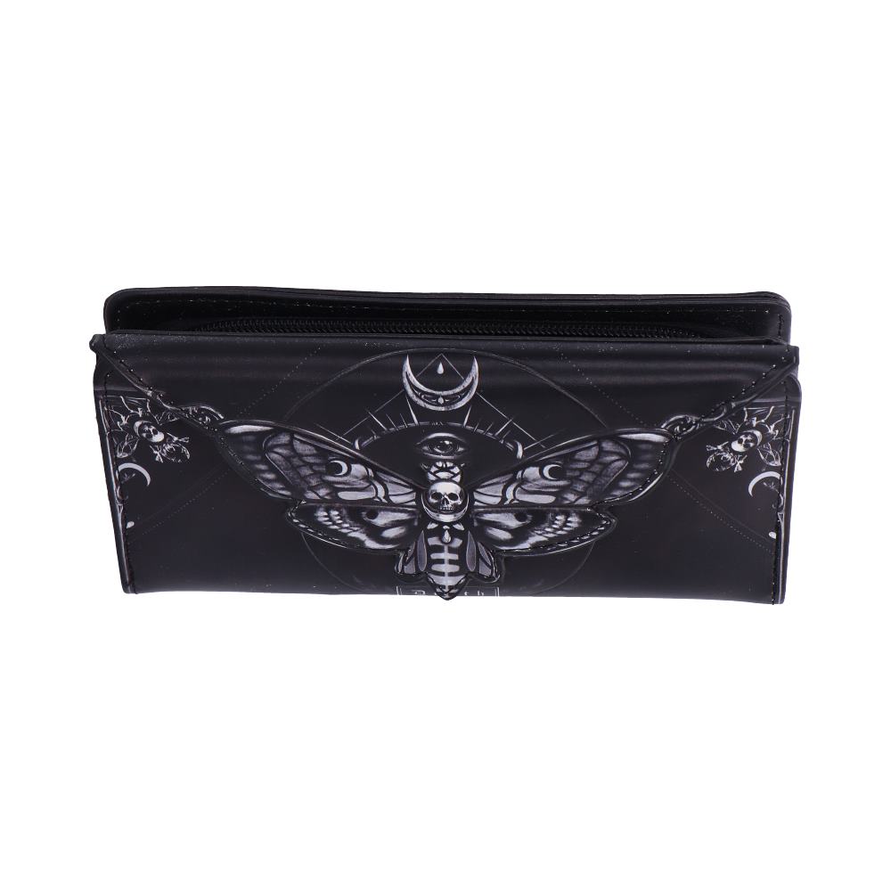 Deaths Head Moth Embossed Purse 18.5cm 2