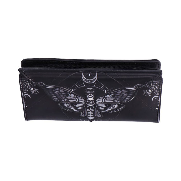 Deaths Head Moth Embossed Purse 18.5cm 2