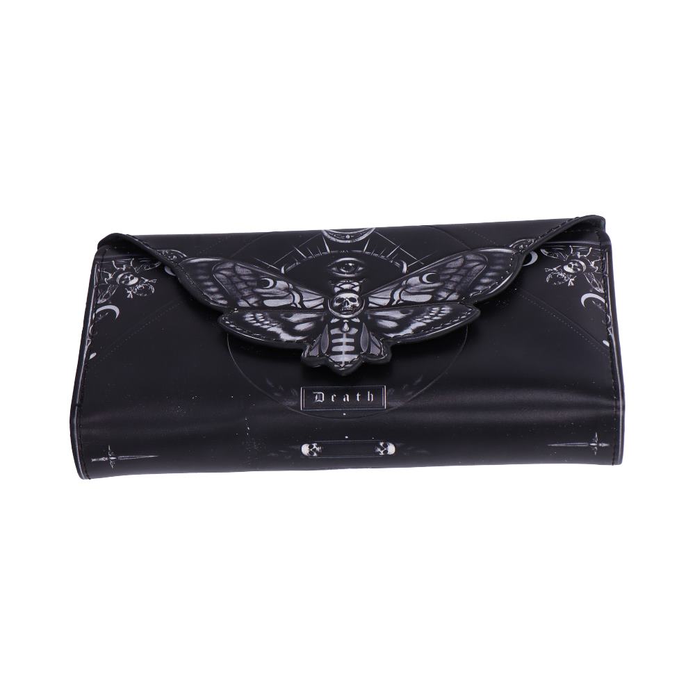 Deaths Head Moth Embossed Purse 18.5cm 4