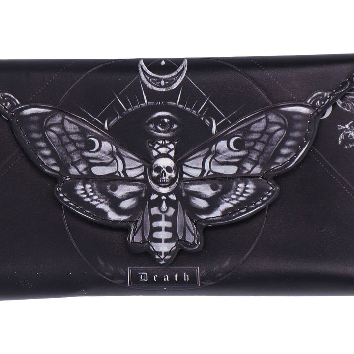 Deaths Head Moth Embossed Purse 18.5cm 5