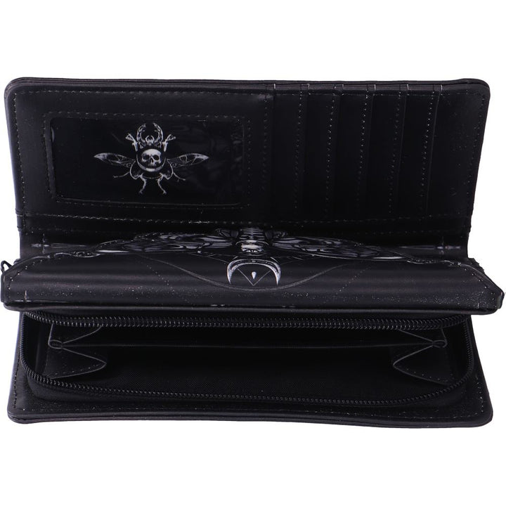 Deaths Head Moth Embossed Purse 18.5cm 6