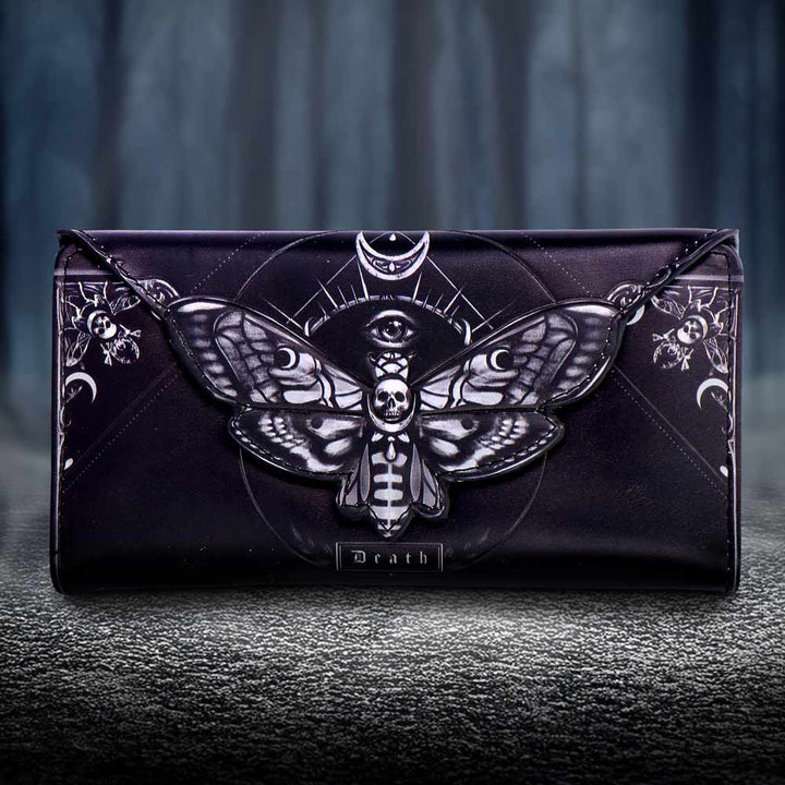 Deaths Head Moth Embossed Purse 18.5cm 7