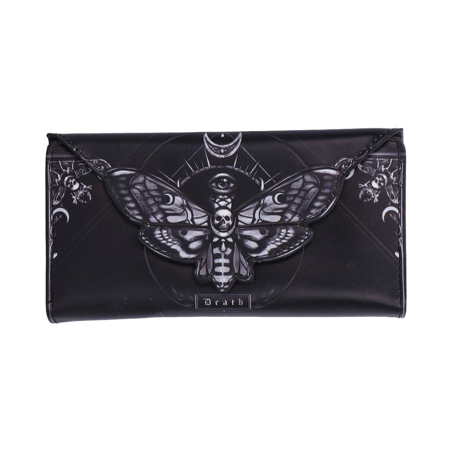 Deaths Head Moth Embossed Purse 18.5cm 1