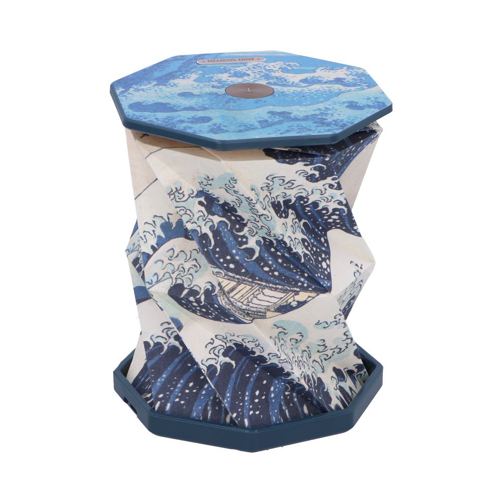The Great Wave Off Kanagawa Foldable Lamp Rechargeable USB Powered 21cm 3