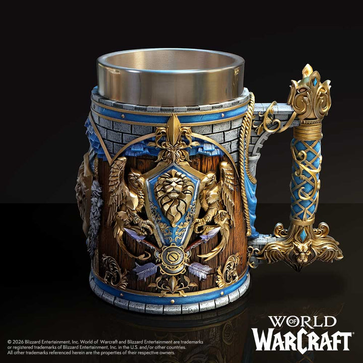 World of Warcraft Alliance Tankard 16cm Drinking Mug 7