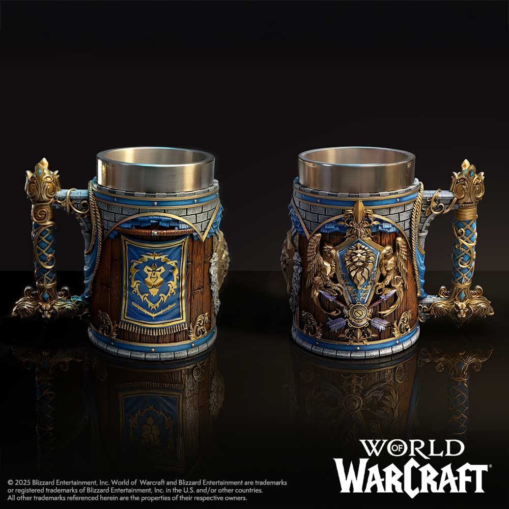 World of Warcraft Alliance Tankard 16cm Drinking Mug 8