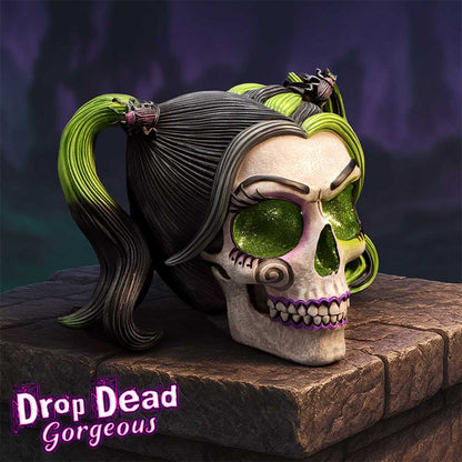 Drop Dead Gorgeous Beetles and Bugs Skull 12.9cm Figurine 8