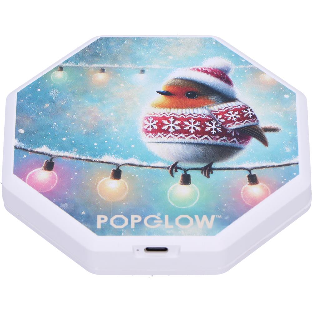 Winter Robins Foldable Lamp 21cm 6