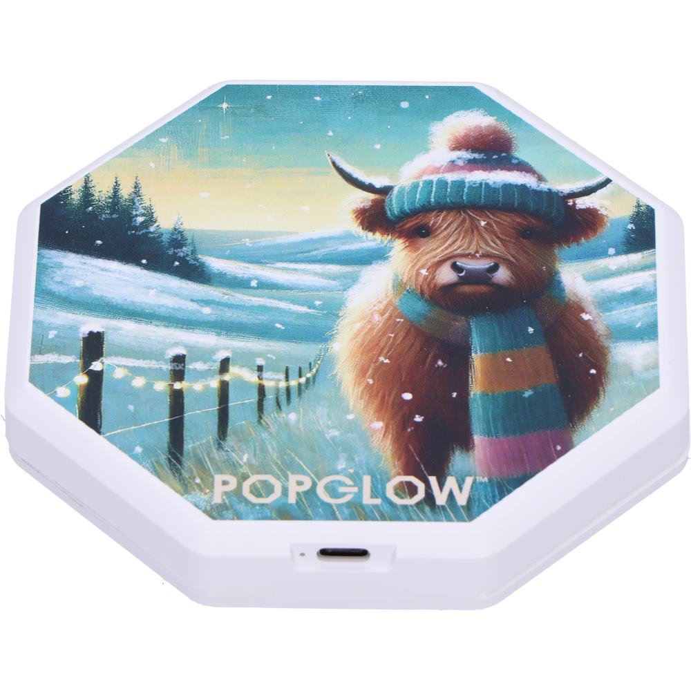 Winter Highland Cows Foldable Lamp 21cm 6