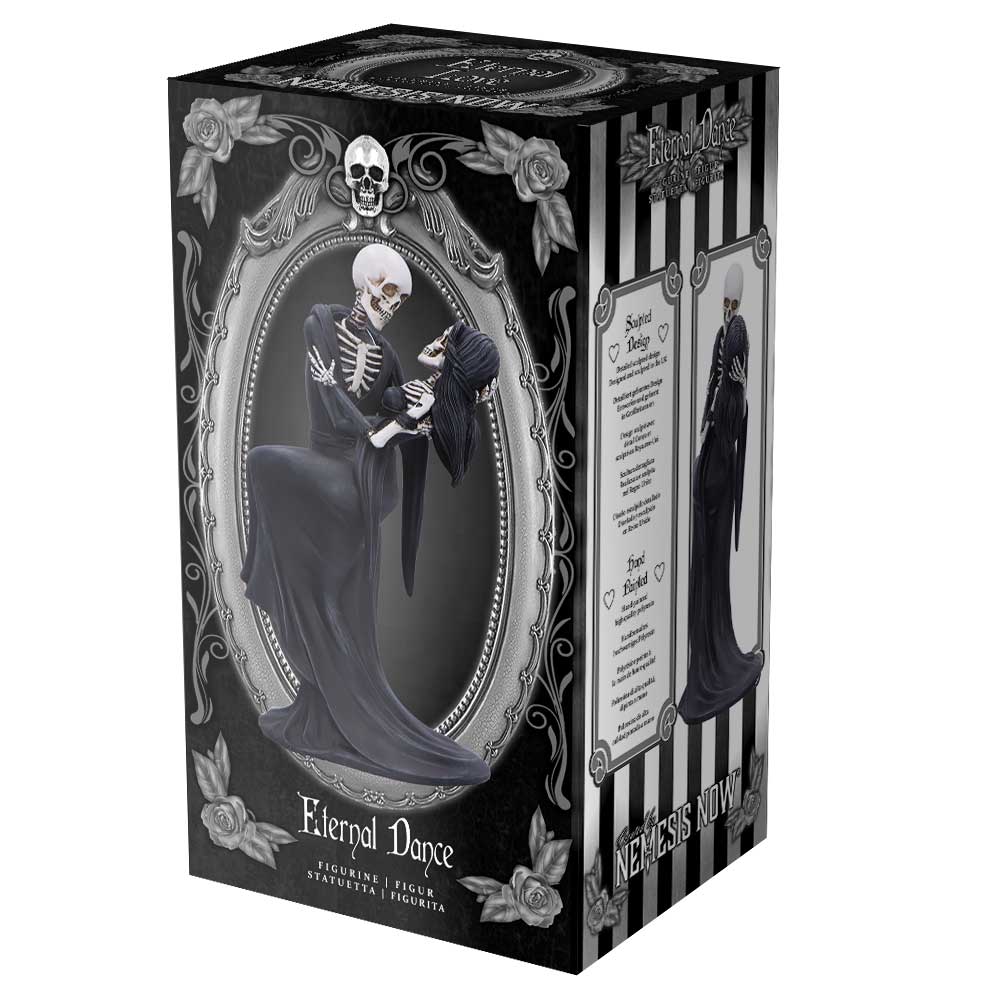 Eternal Dance 24.3cm Gothic Skeleton Figurine 7