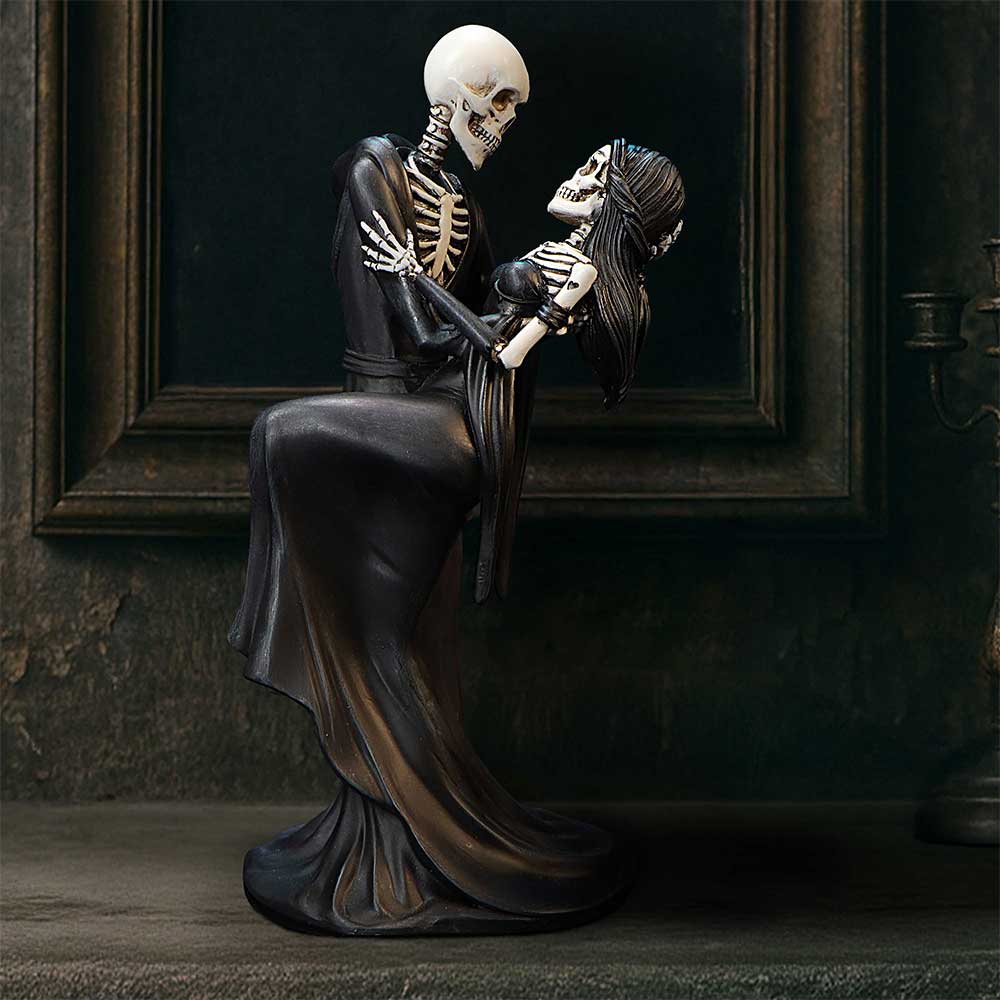 Eternal Dance 24.3cm Gothic Skeleton Figurine 8