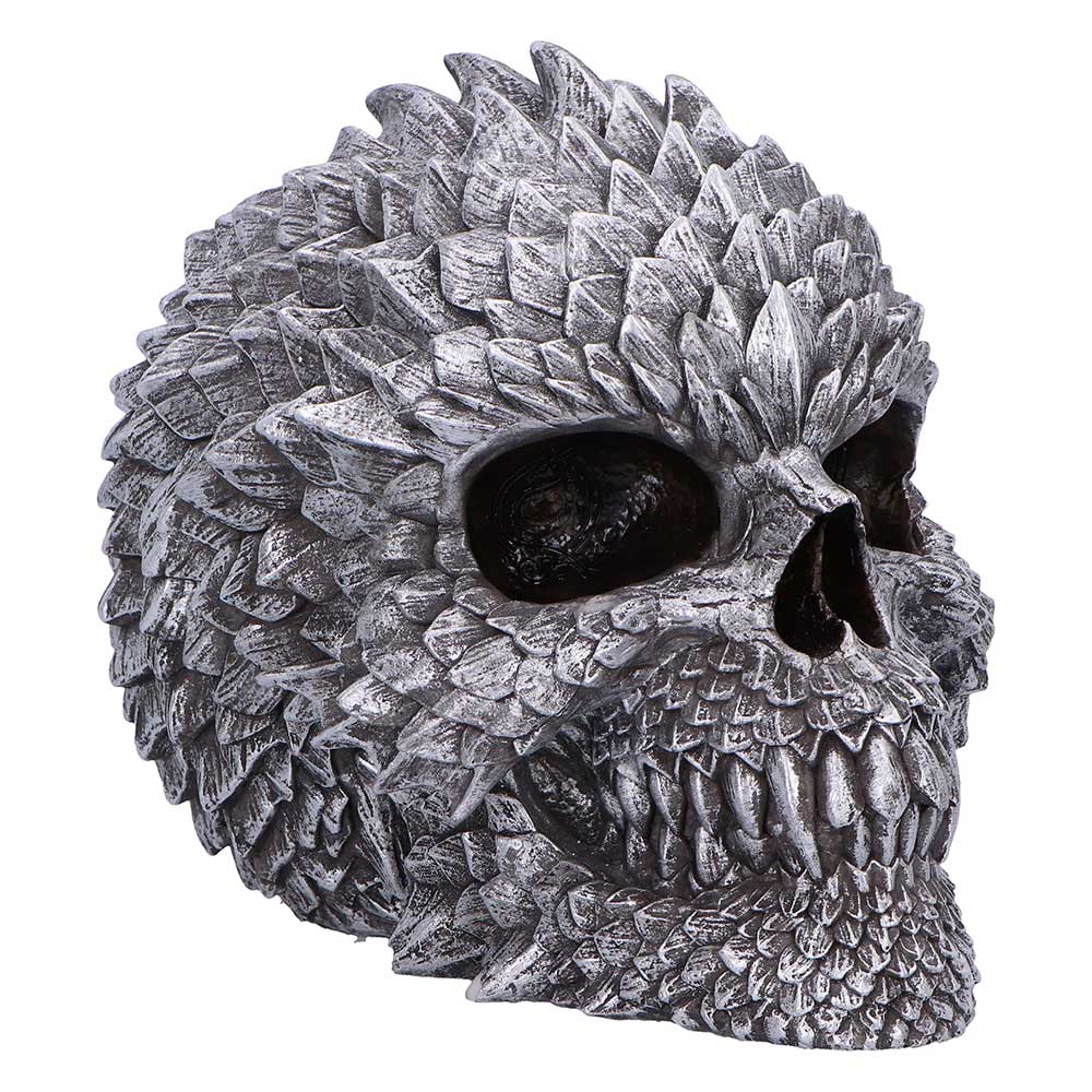 Scaled Remains 15.4cm Decorative Resin Skull 1