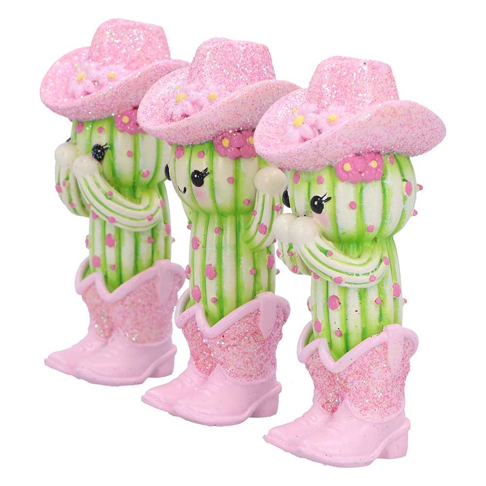 Three Wise Cacti 9.5cm Resin Figurine Set 2
